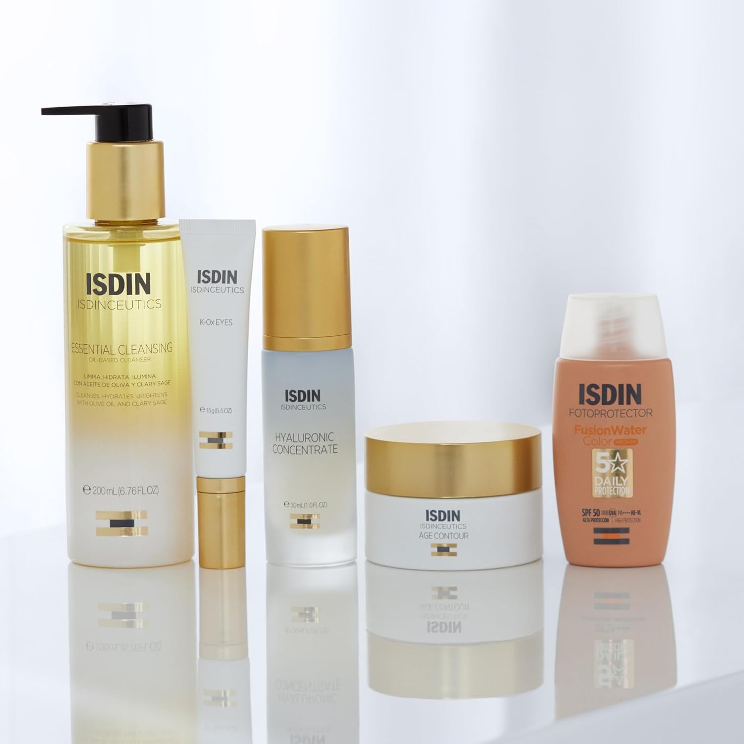 ISDIN Fusion Water Magic Color SPF 50 - Your Daily Essential Tinted Facial Sunscreen with Superior Protection in 3 Beautiful Shades, 50ml