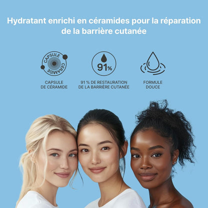 ILLiYOON Ceramida Ato Concentrated Cream - Ultimate 100-Hour Hydration for Dry & Sensitive Skin, Safe for Babies & Adults, Vegan & Fragrance-Free