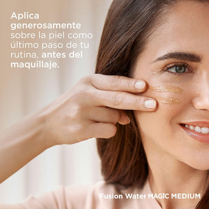 ISDIN Fusion Water Magic Color SPF 50 - Your Daily Essential Tinted Facial Sunscreen with Superior Protection in 3 Beautiful Shades, 50ml