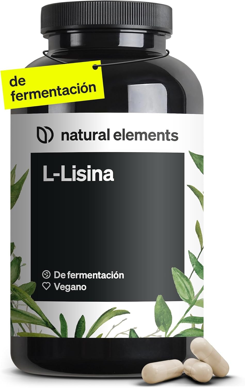 Premium L-Lysine Capsules - 1,000 mg Daily Dose - Vegan & Additive-Free - 365 Capsules Made in Germany