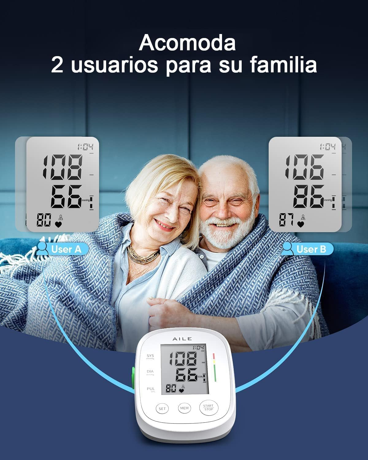 Tensiómetro De Brazo Digital, Medidor Tension Arterial