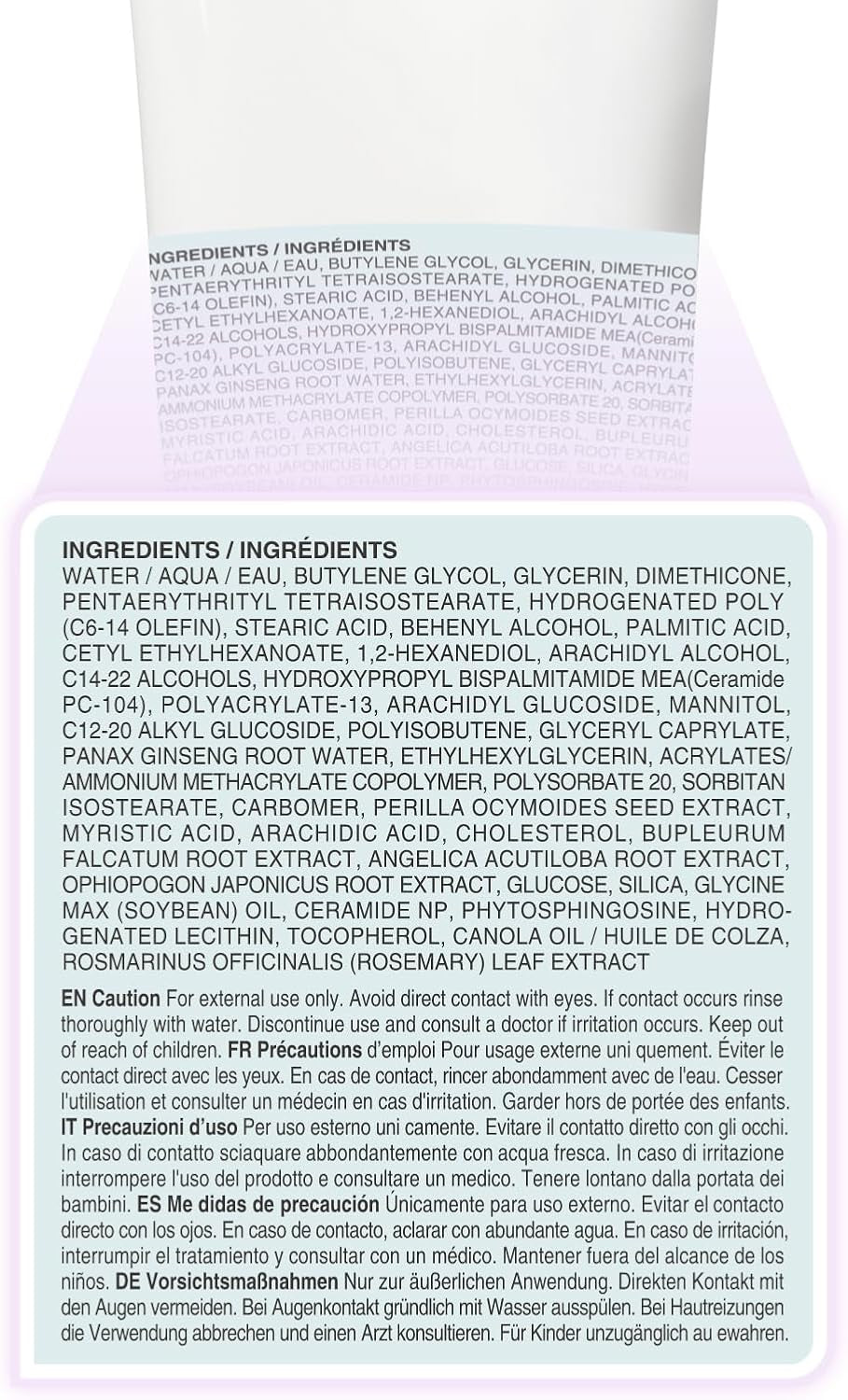 ILLiYOON Ceramida Ato Concentrated Cream - Ultimate 100-Hour Hydration for Dry & Sensitive Skin, Safe for Babies & Adults, Vegan & Fragrance-Free