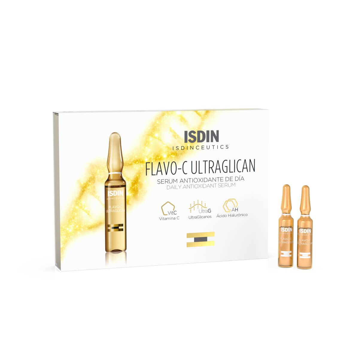 Revitalize Your Skin with ISDIN Flavo-C Ultraglican Day Facial Antioxidant Serum - 2 ml (Pack of 30)
