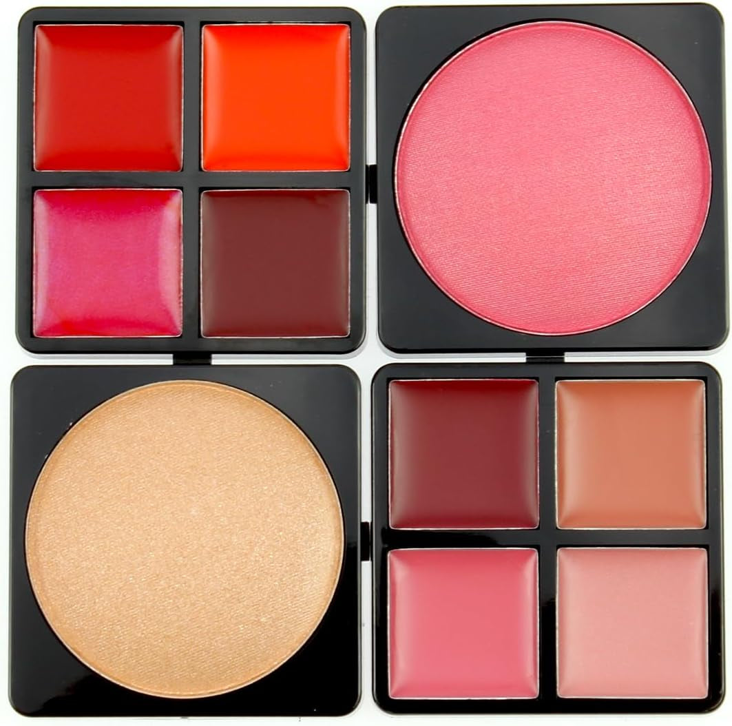 Unleash Your Creativity with the LOVE URBAN BEAUTY Hot Pink Vegan Makeup Kit - 82-Piece Set for Teens and Women Featuring Eyeshadows, Blush, Lipsticks, and Nail Products