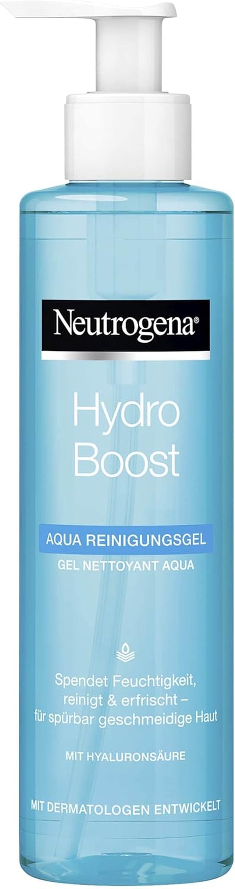 Revitalize Your Skin with Neutrogena Hydro Boost Gentle Facial Cleanser - Hydrating Gel with Hyaluronic Acid, 200 ml for All Skin Types