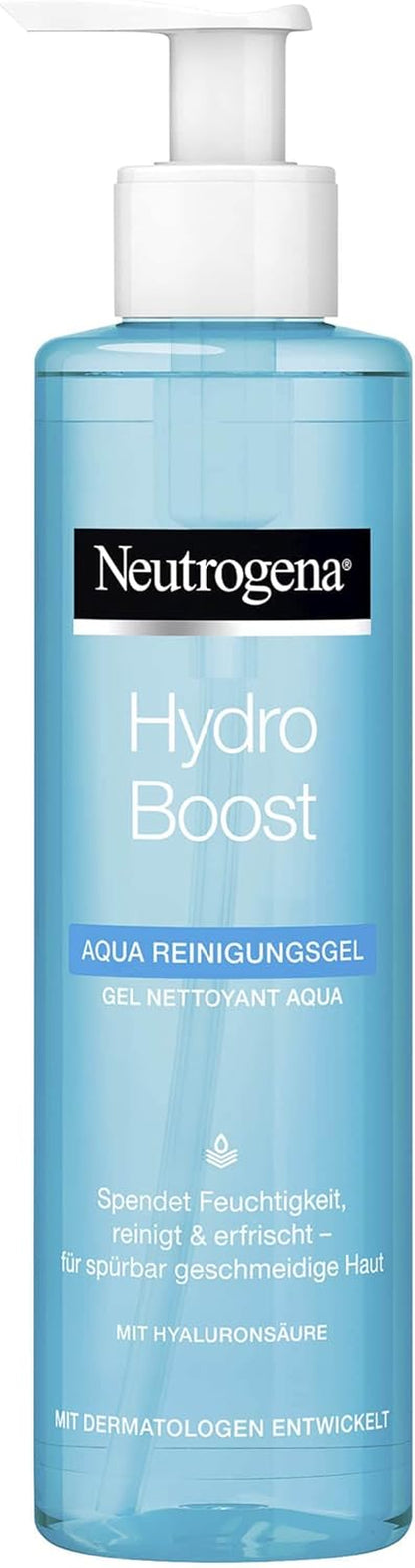 Revitalize Your Skin with Neutrogena Hydro Boost Gentle Facial Cleanser - Hydrating Gel with Hyaluronic Acid, 200 ml for All Skin Types